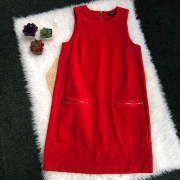 Madewell Sleeveless Zip Shift Dress - Picture 4 of 11